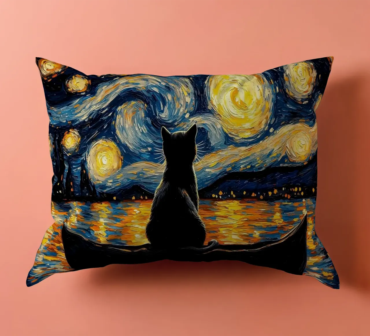 gatto cuscino da Abstract Botanical Art