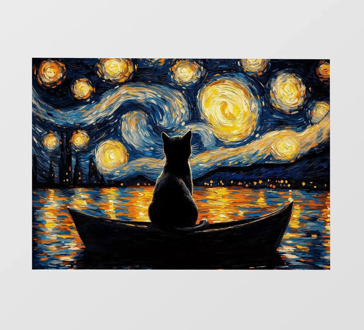 gatto telo in pvc da Abstract Botanical Art