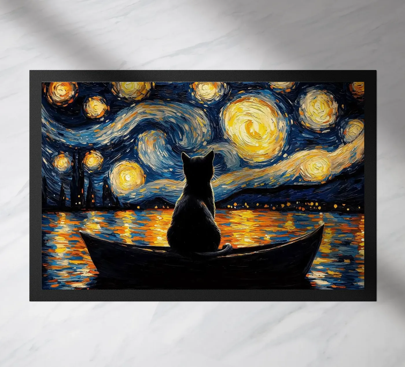 cat doormat by Abstract Botanical Art