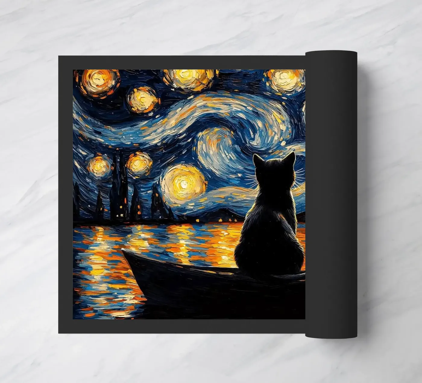 cat doormat by Abstract Botanical Art