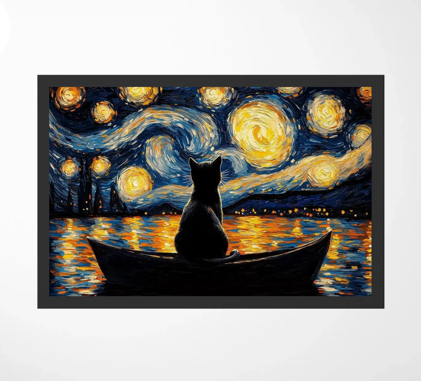 cat doormat by Abstract Botanical Art