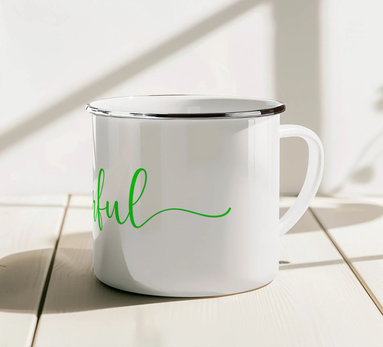 Meraviglioso in verde tazza in smalto da Kt10 Designs