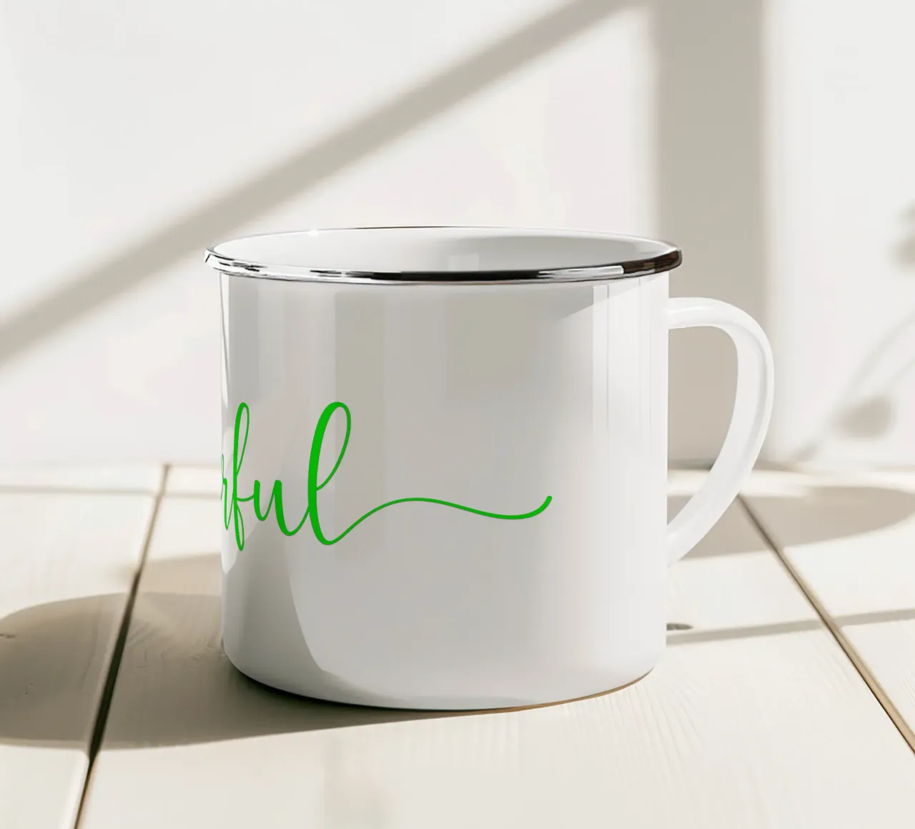 Meraviglioso in verde tazza in smalto da Kt10 Designs