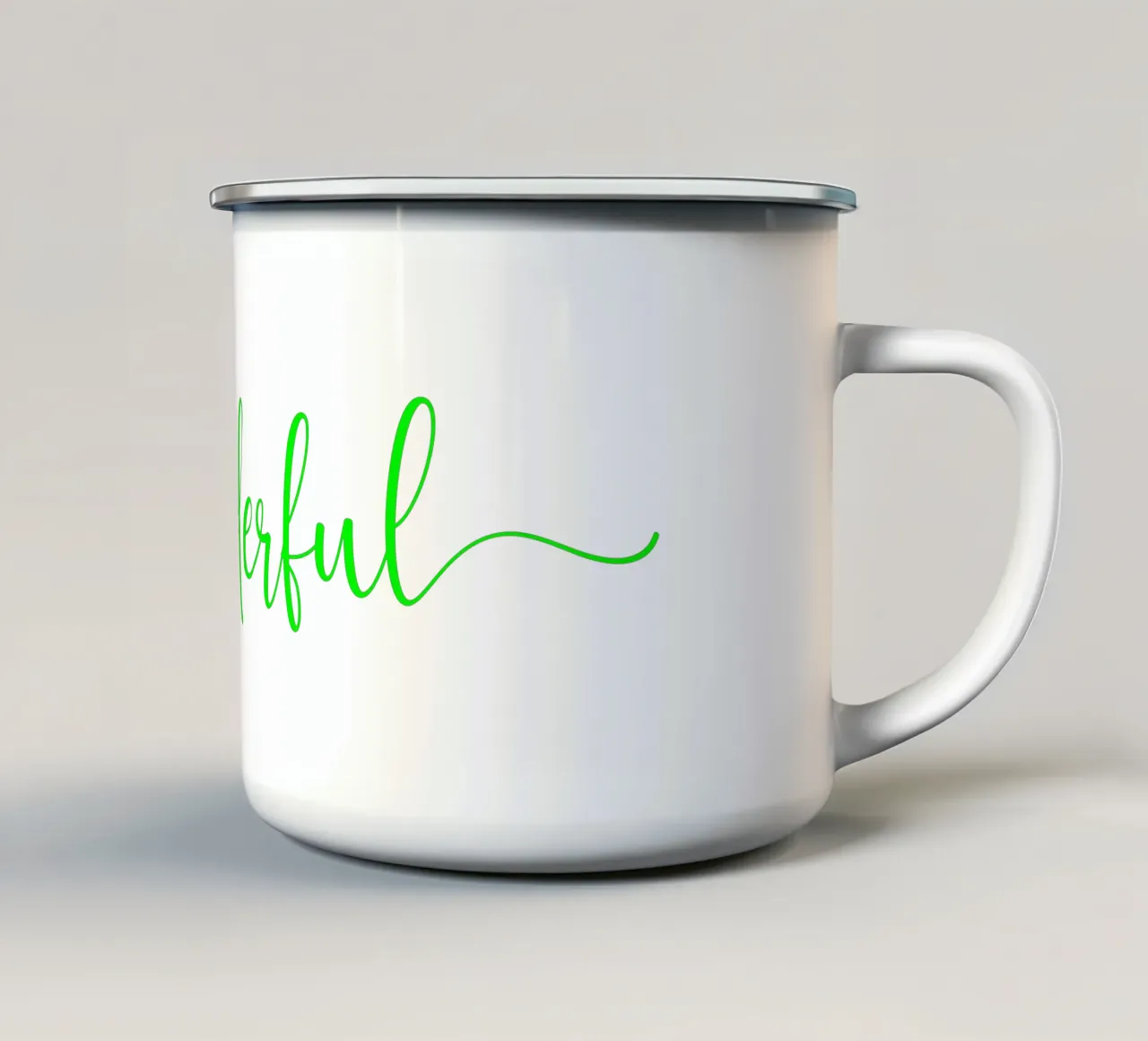 Meraviglioso in verde tazza in smalto da Kt10 Designs