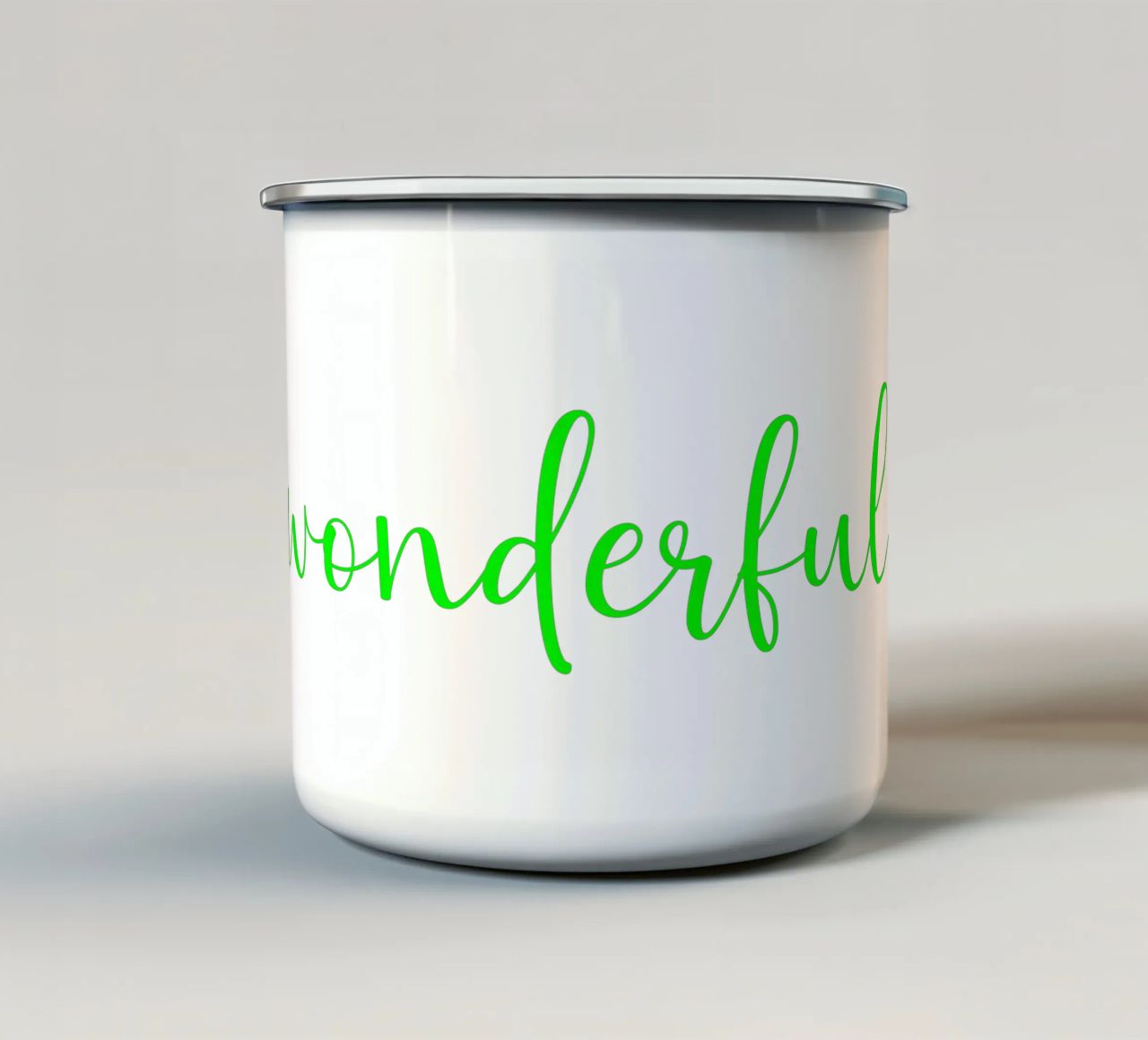 Meraviglioso in verde tazza in smalto da Kt10 Designs