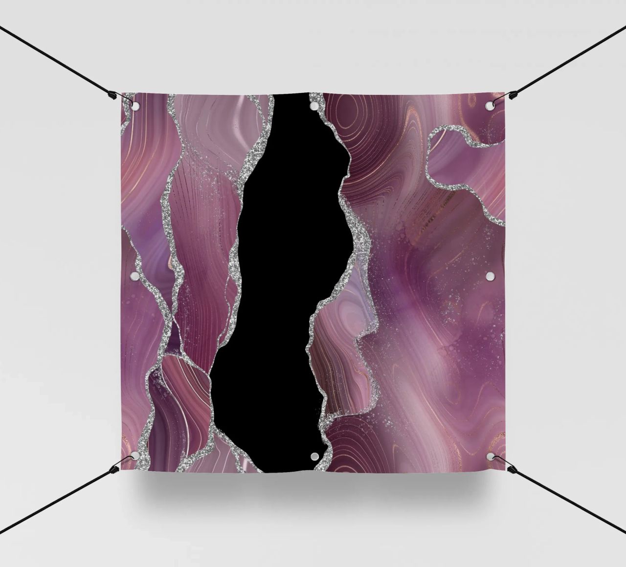 Texture agata malva e argento 01 telo in pvc da Gemstone Textures