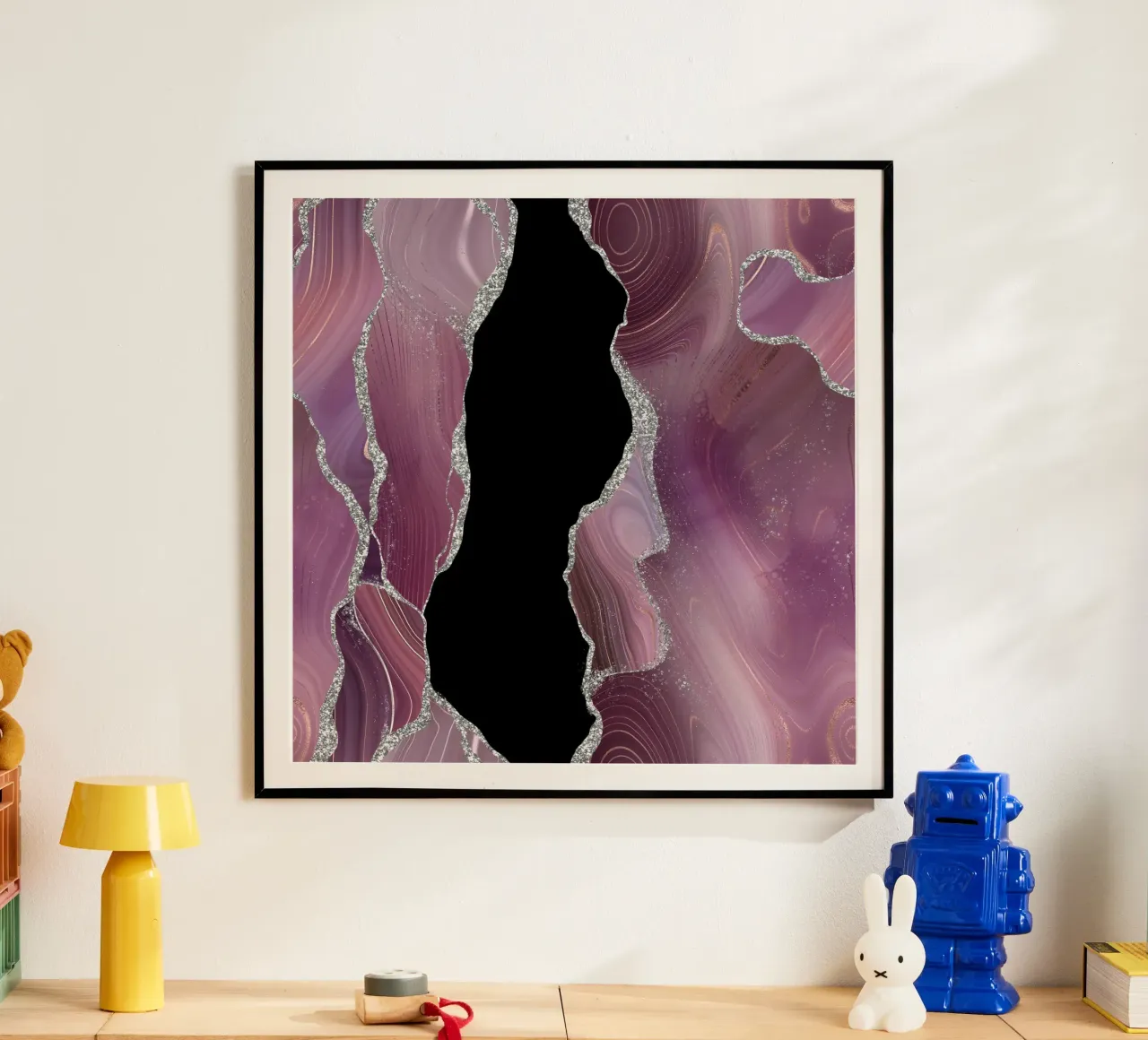 Agate Mauve & Argent Texture 01 hahnemühle de Gemstone Textures