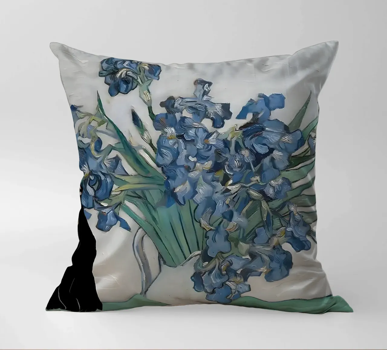 gatto nero cuscino da Abstract Botanical Art
