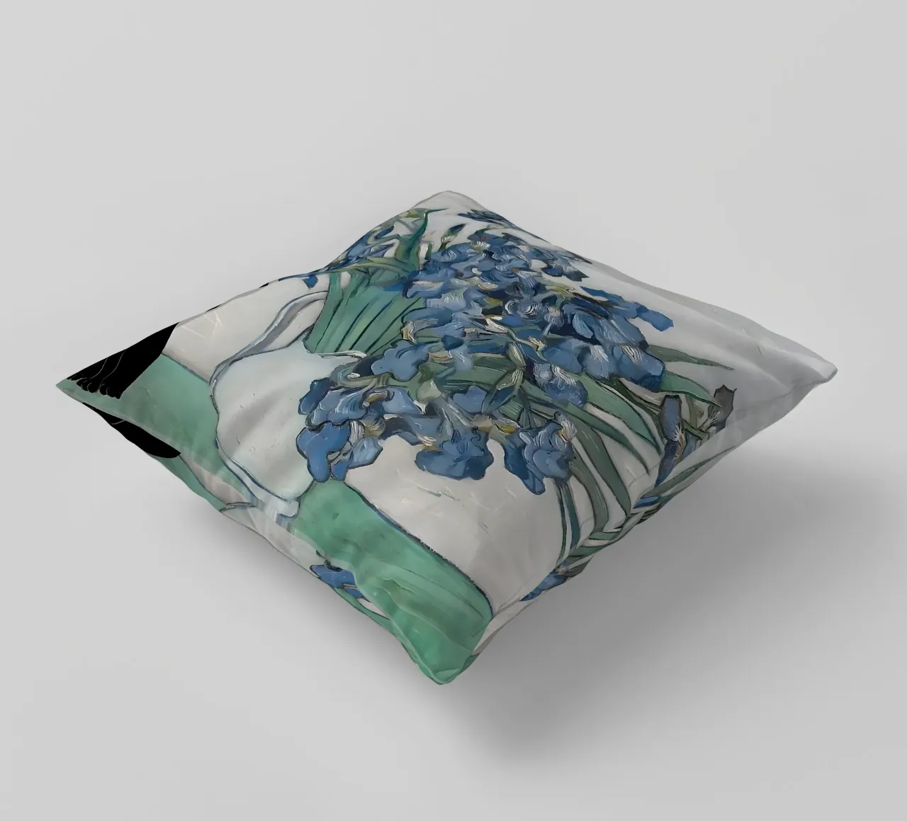 gatto nero cuscino da Abstract Botanical Art