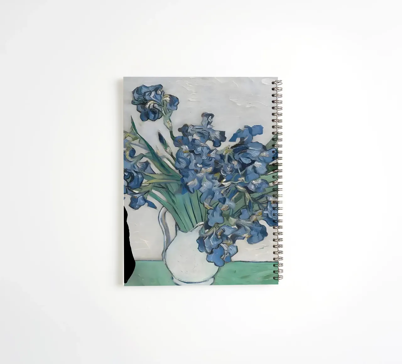 black cat spiral notebook by Abstract Botanical Art