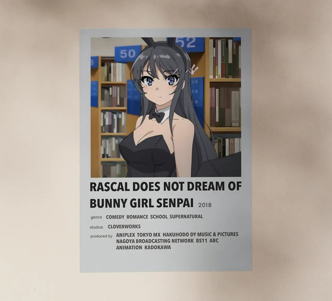 RASCAL DOES NOT DREAM OF BUNNY GIRL SENPAI 2018 pellicola backlit da Totoya
