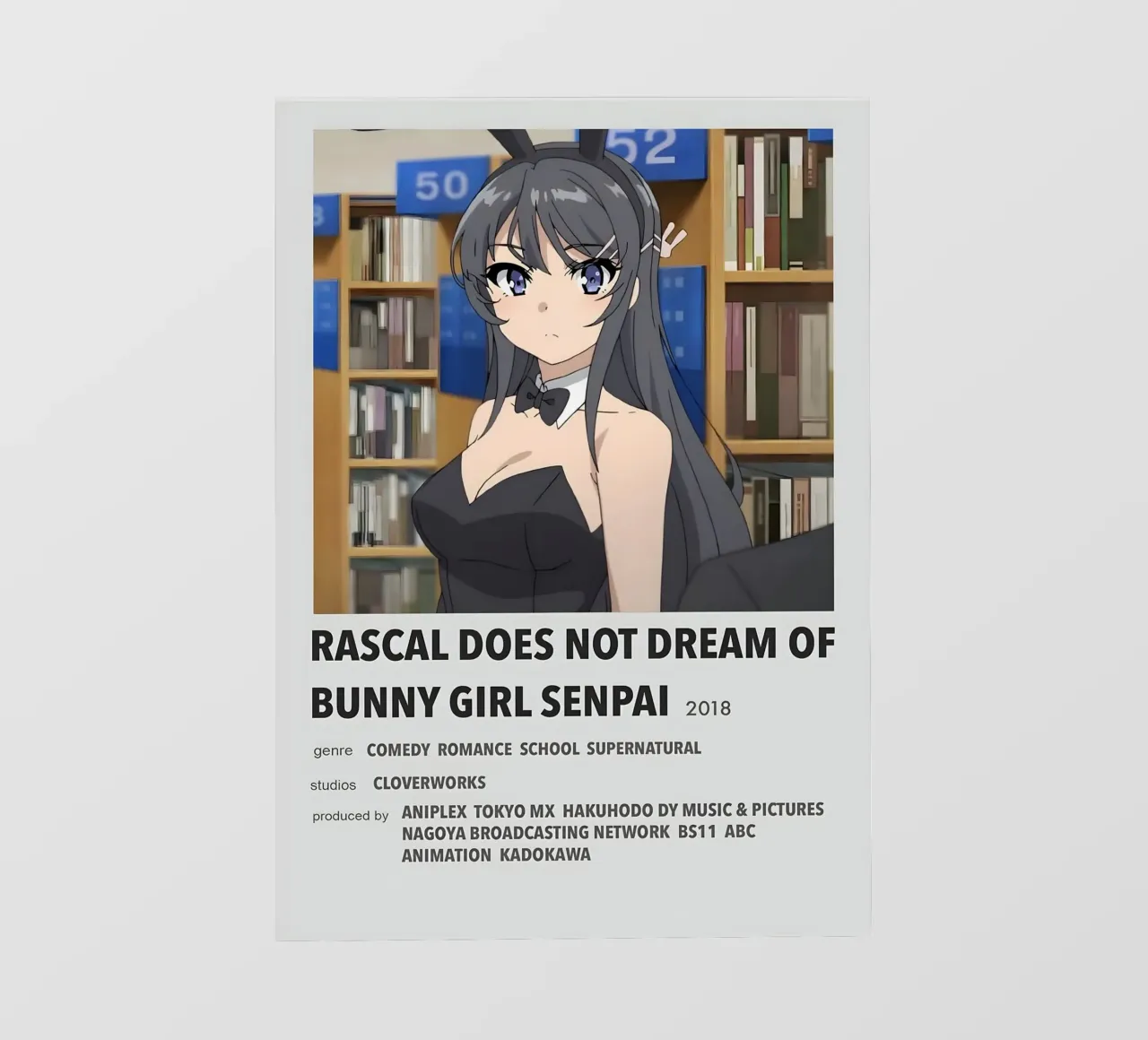 RASCAL DOES NOT DREAM OF BUNNY GIRL SENPAI 2018 pellicola backlit da Totoya
