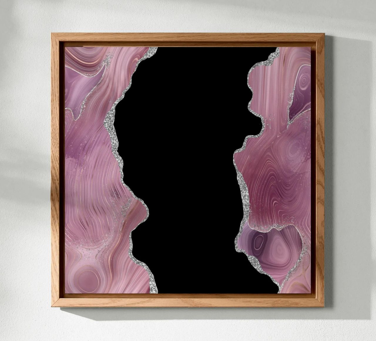 Texture Agata malva e argento 02 alluminio dibond da Gemstone Textures
