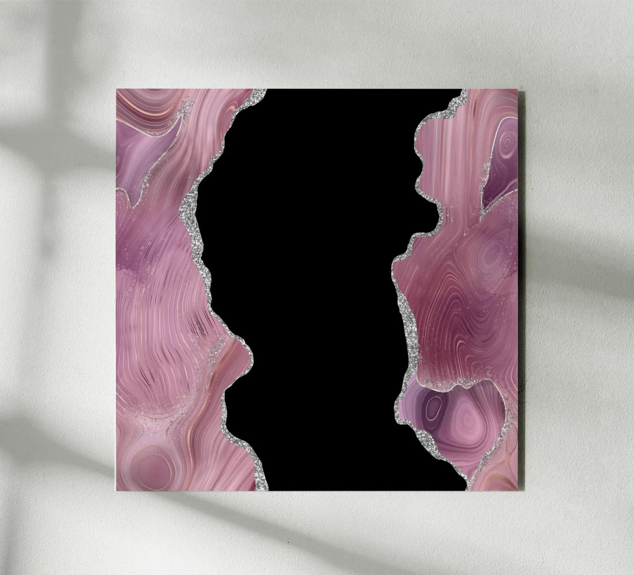 Texture Agata malva e argento 02 alluminio dibond da Gemstone Textures