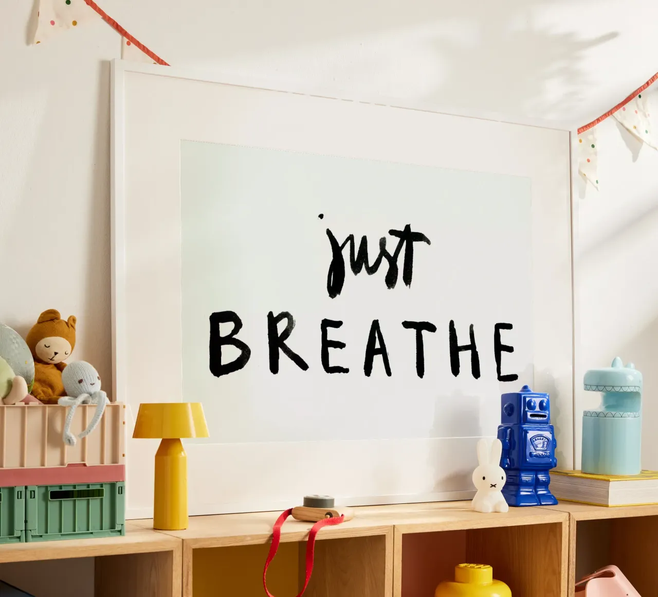 Just Breathe poster con telaio in alluminio da Dead Language