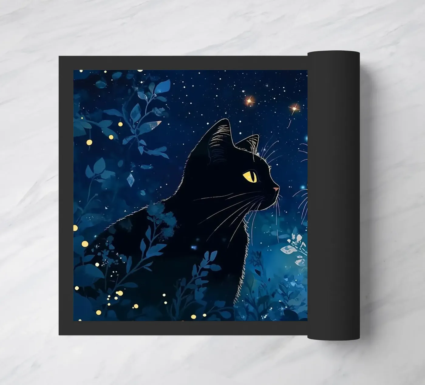 cats doormat by Abstract Botanical Art