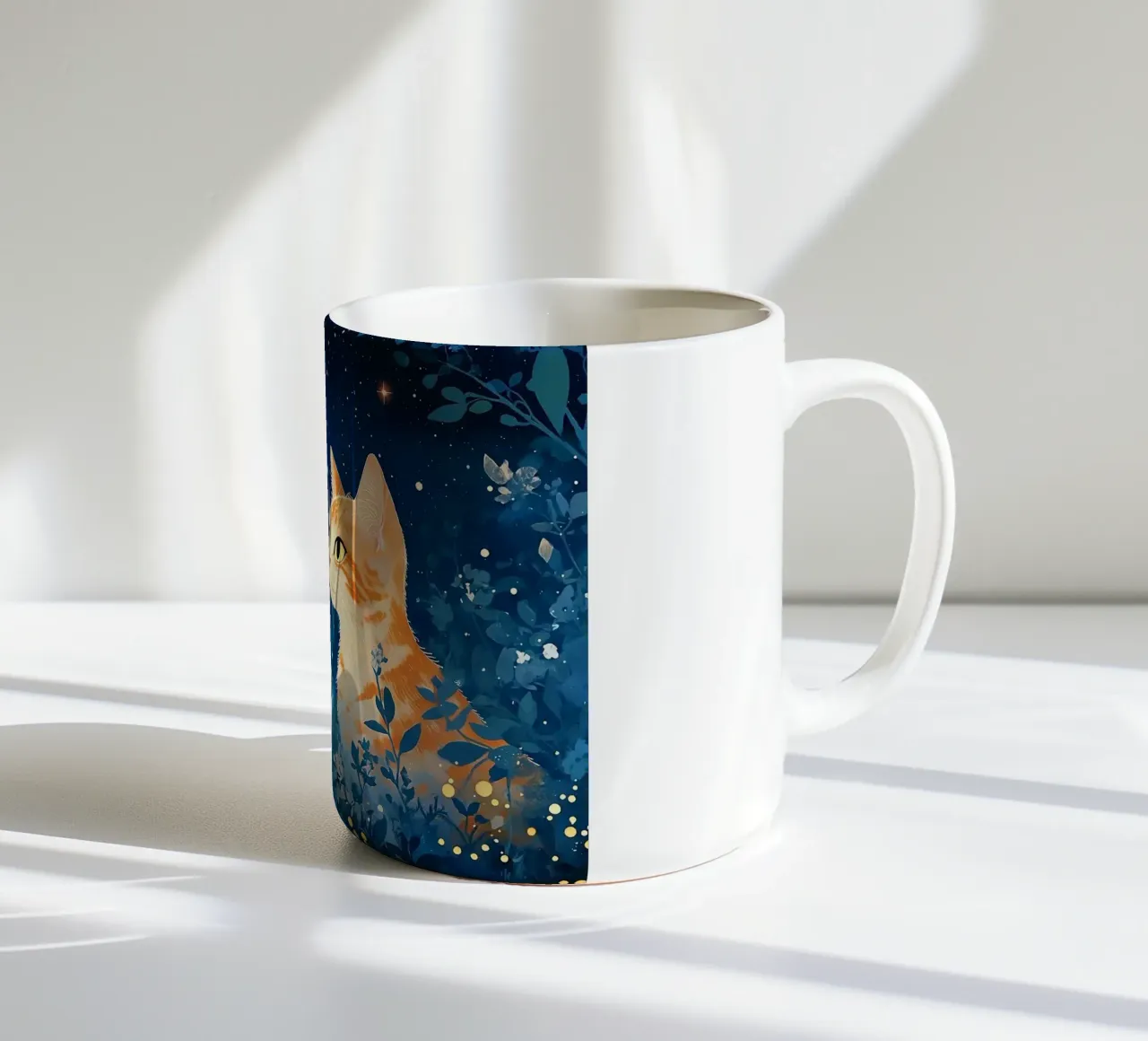 gatti tazza in ceramica da Abstract Botanical Art