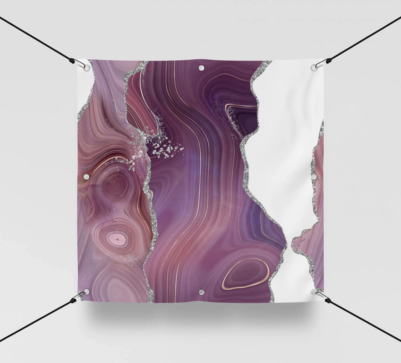 Agata malva e argento Texture 05 telo in pvc da Gemstone Textures