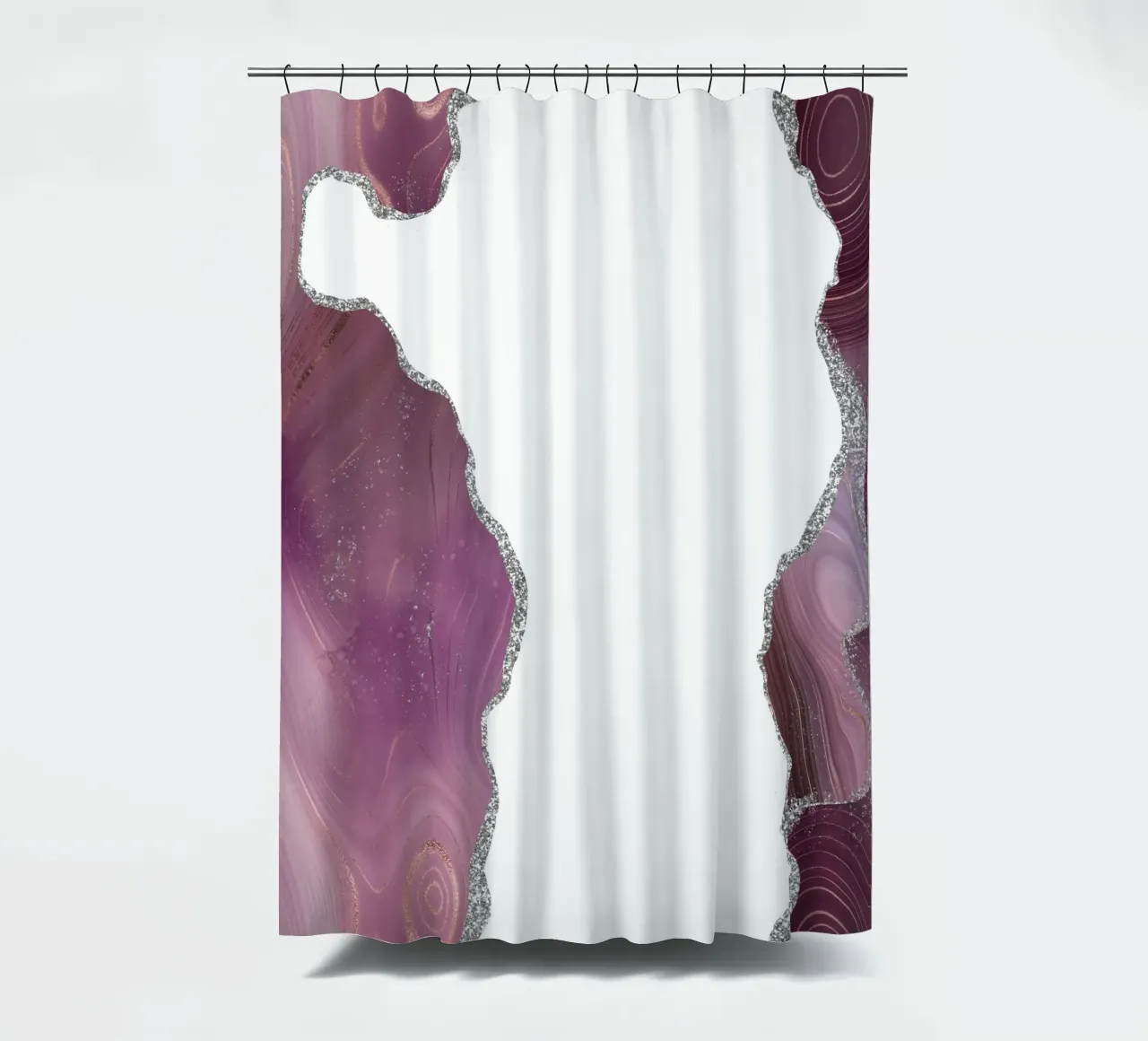 Agata malva e argento Texture 06 tenda da doccia da Gemstone Textures