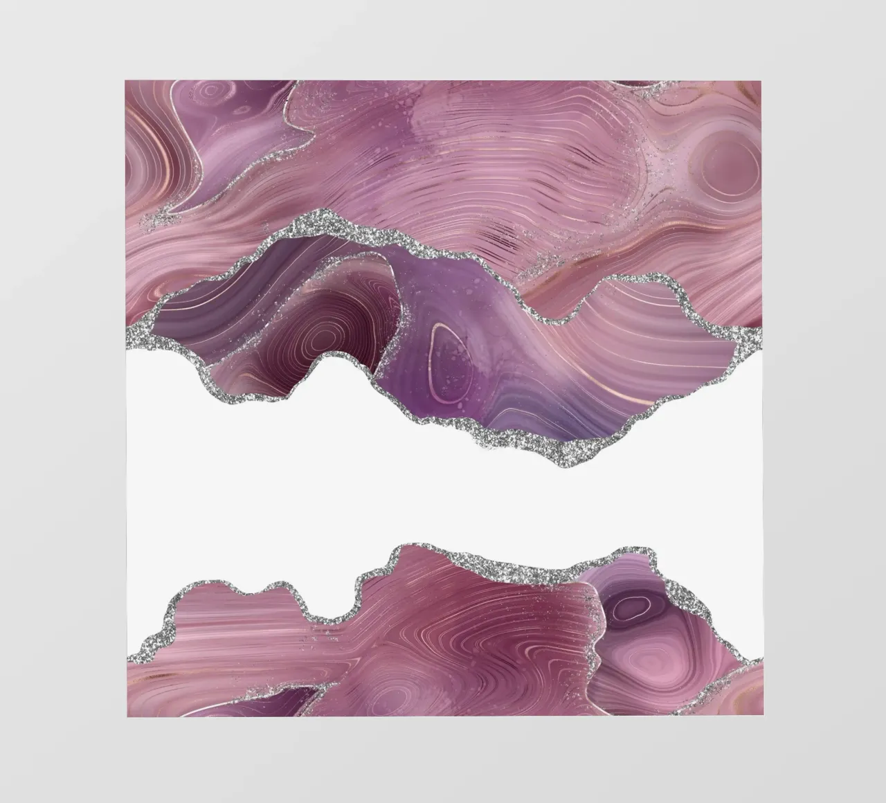 Mauve & Silber Achat Textur 07 PVC Plane von Gemstone Textures
