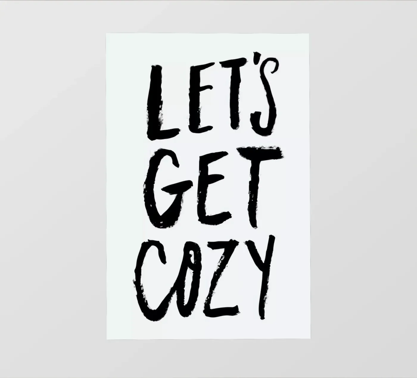Lets Get Cozy pellicola backlit da Dead Language