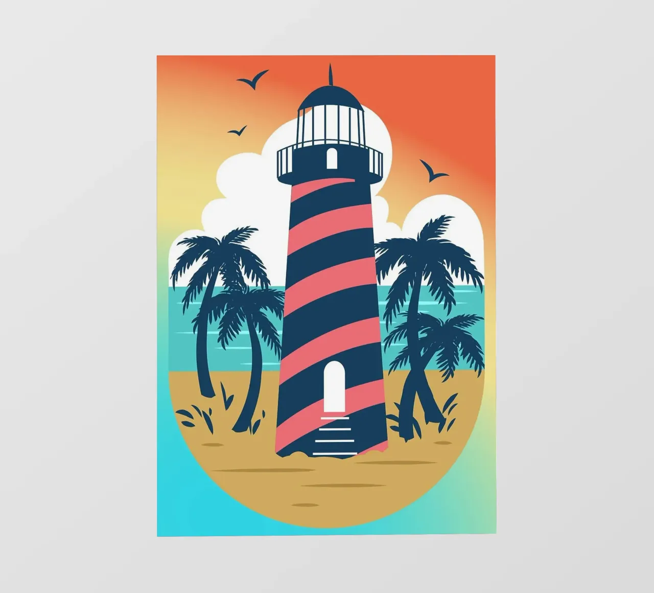 lighthouse pellicola backlit da Abstract Botanical Art