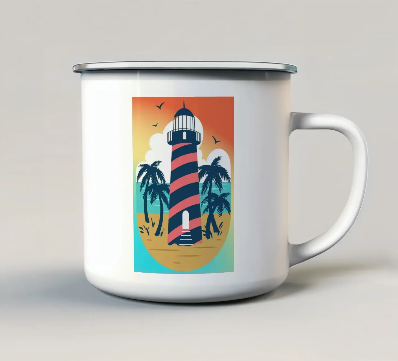 faro tazza in smalto da Abstract Botanical Art