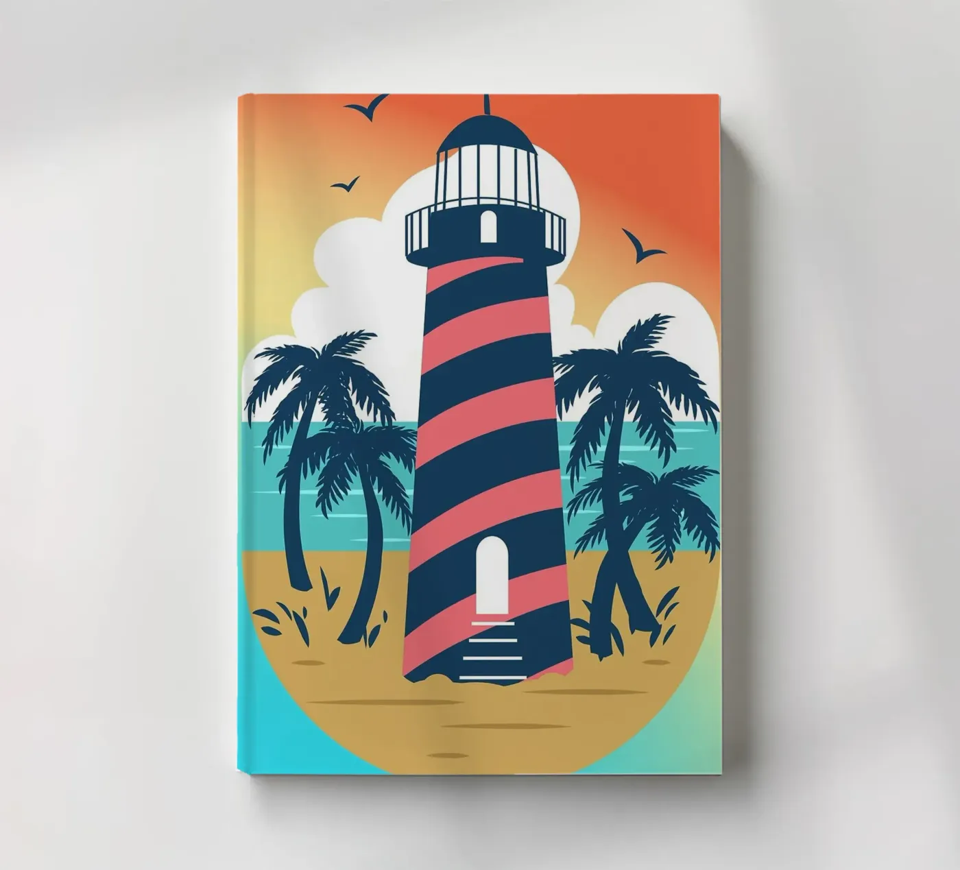 lighthouse notebook by Abstract Botanical Art
