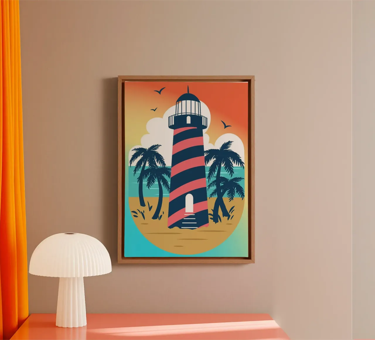 faro tela da Abstract Botanical Art