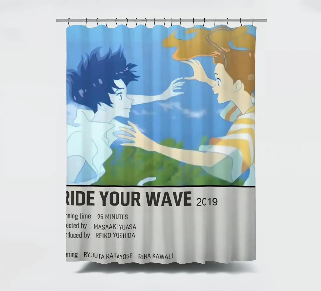 RIDE YOUR WAVE 2019 shower curtain by Totoya