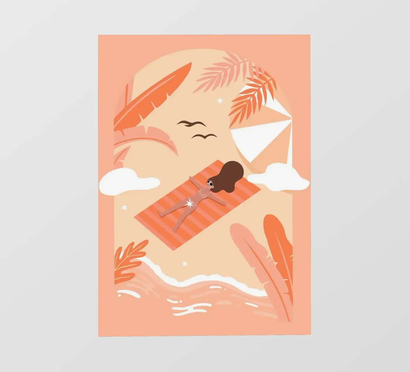 bronzage bâche pvc de Abstract Botanical Art