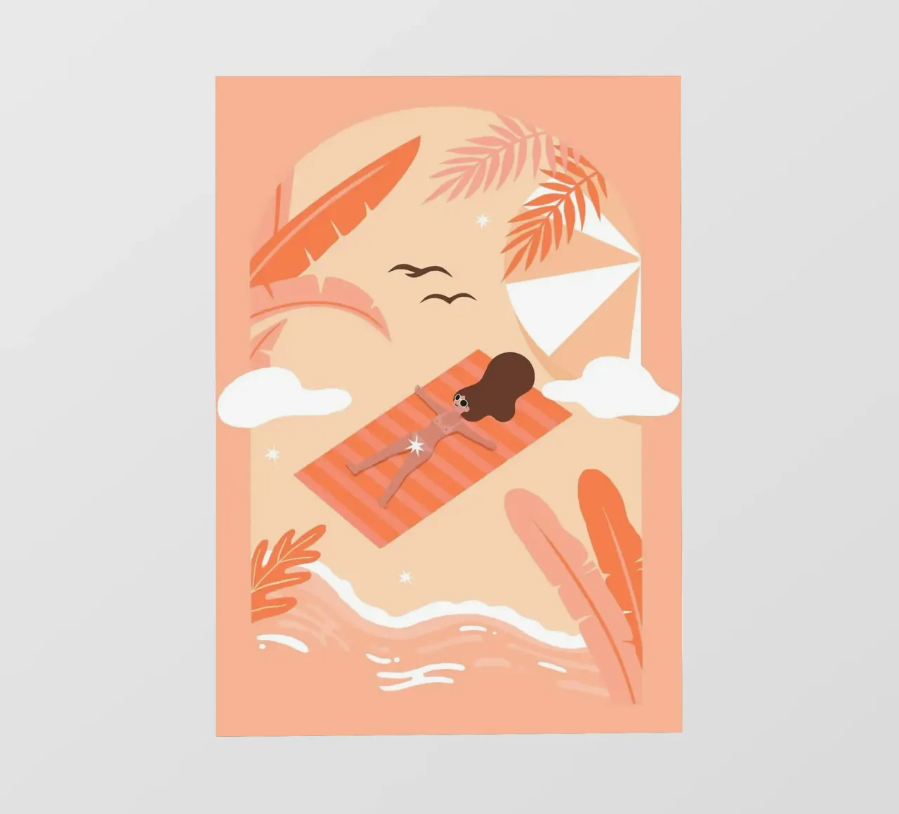 bronzage bâche pvc de Abstract Botanical Art