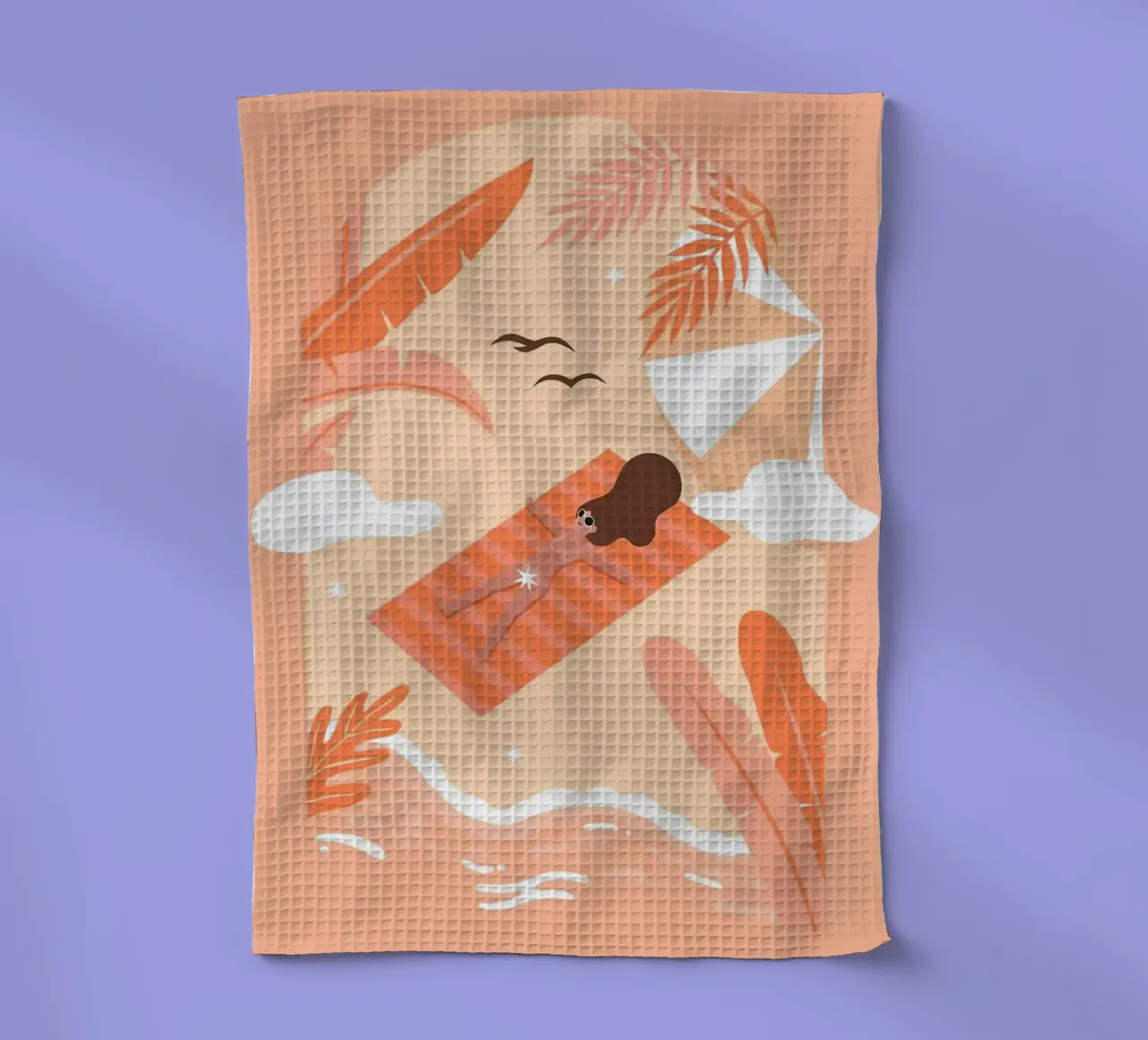 bronzage torchon de Abstract Botanical Art