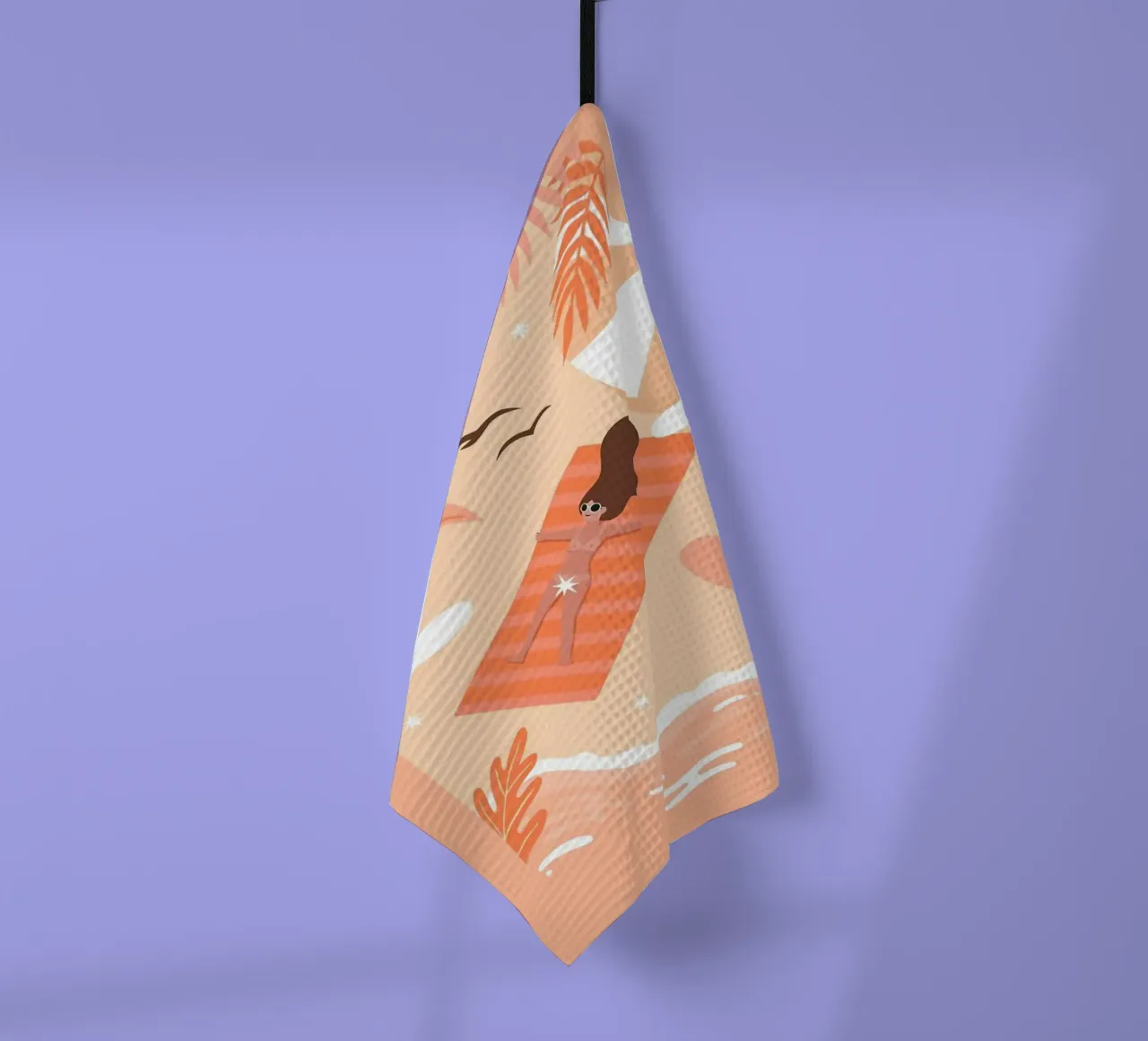 bronzage torchon de Abstract Botanical Art