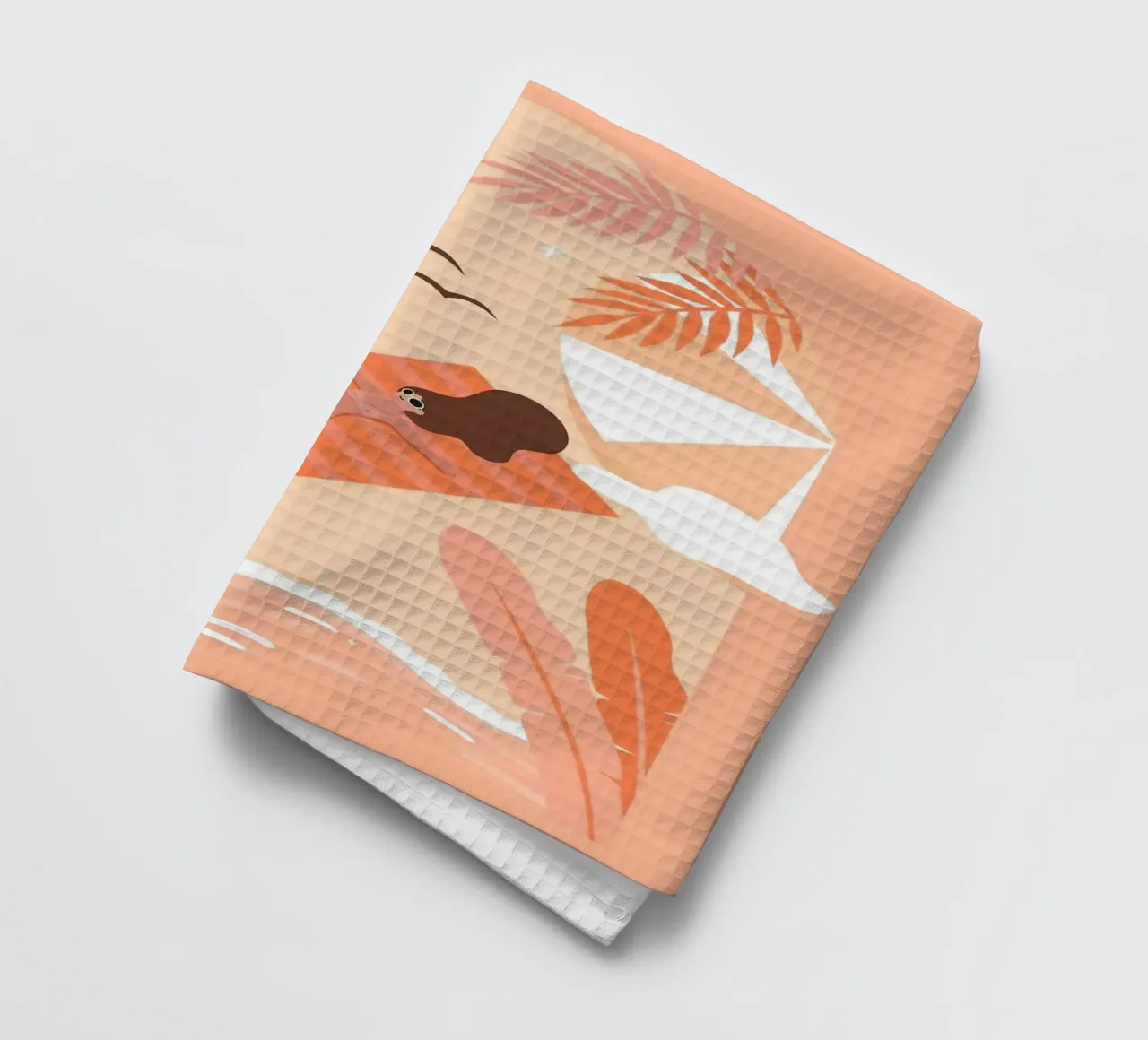 bronzage torchon de Abstract Botanical Art