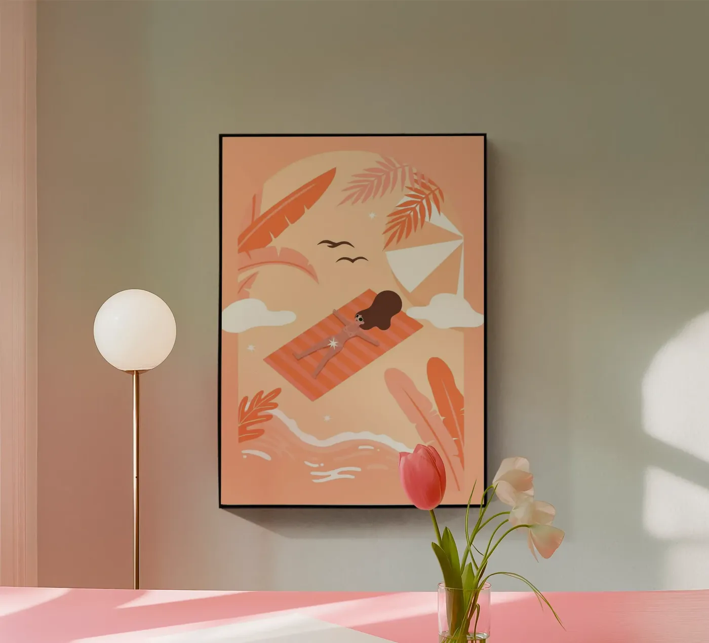 Gerben Acryl-Glas von Abstract Botanical Art