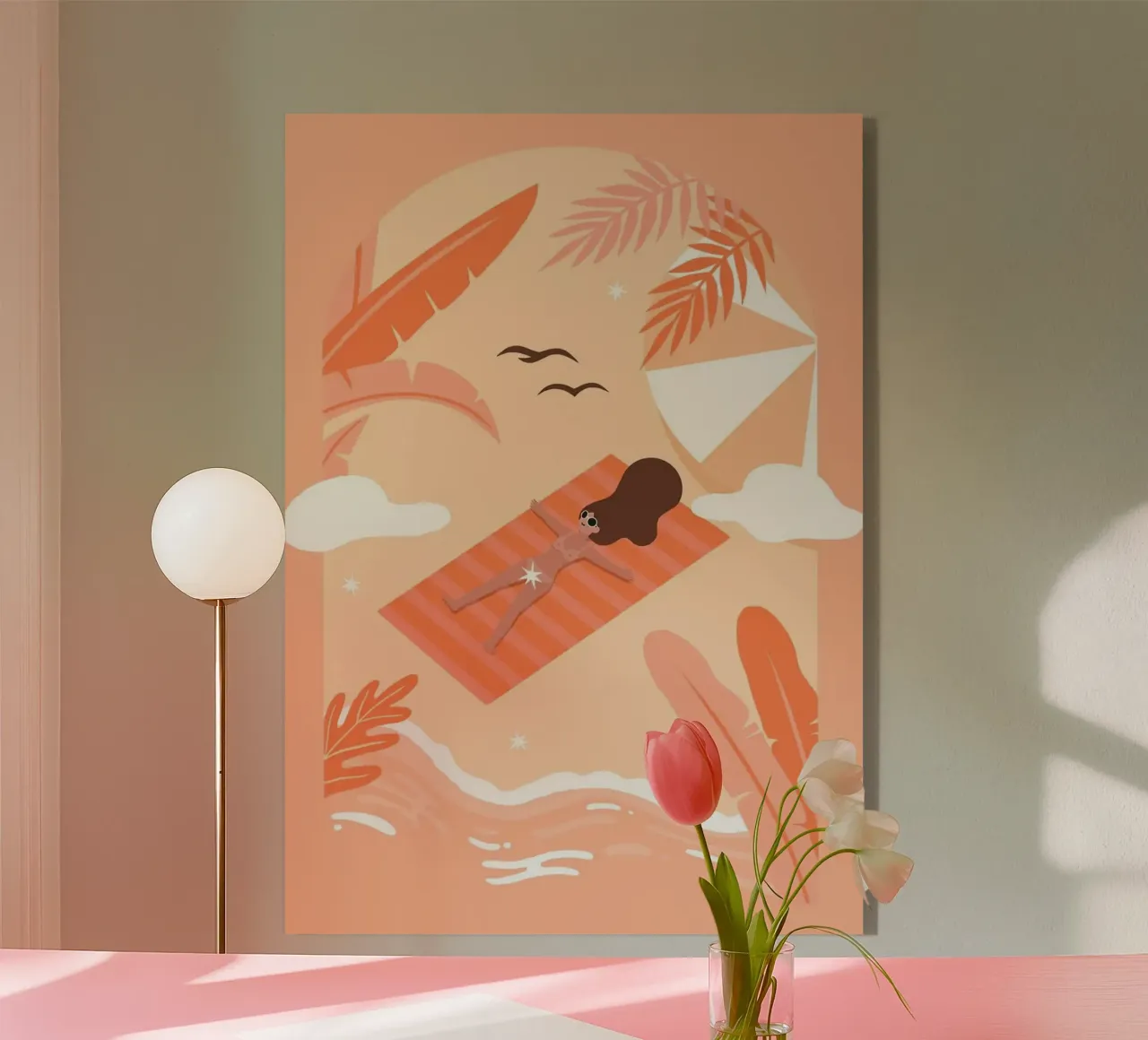 tanning acrylic glass by Abstract Botanical Art