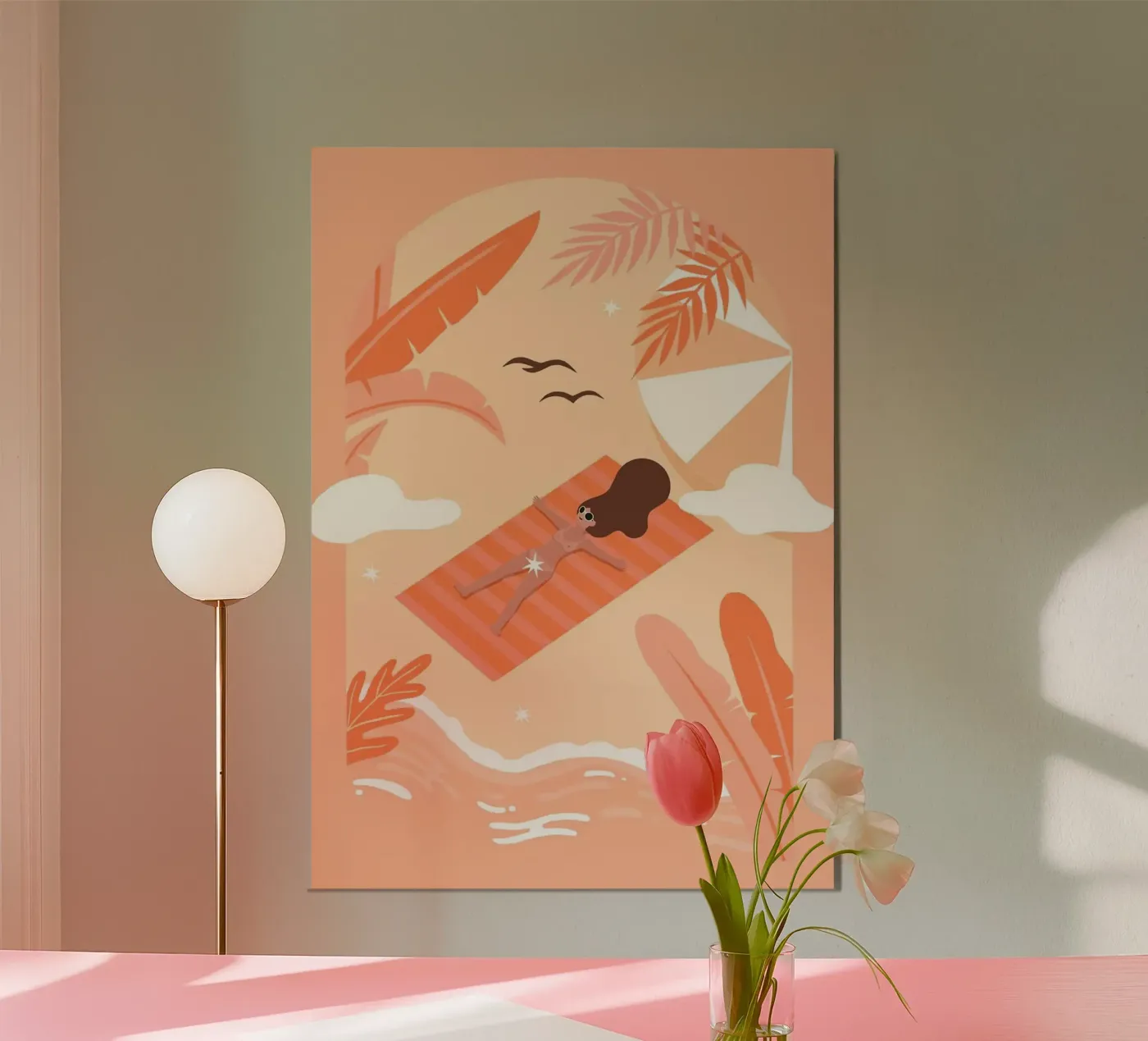 tanning poster de Abstract Botanical Art