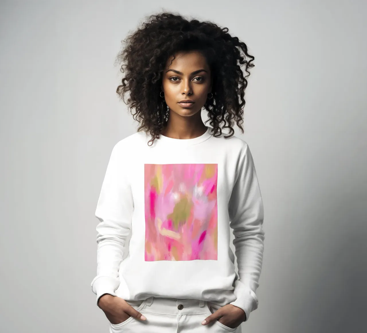 Blütentau und Sonnenglanz - Abstrakte Kunst felpa da Petra Lang