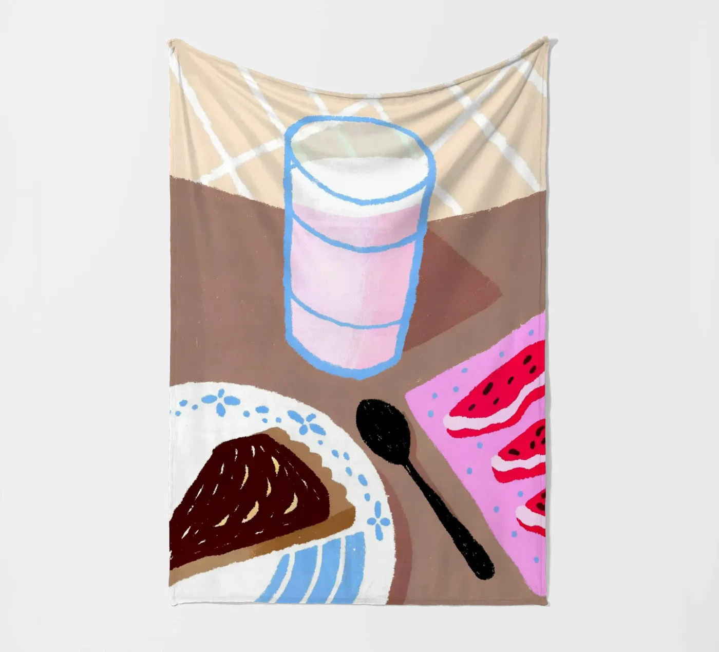 Latte e cibo coperta in pile da PERSONAL TOUCH