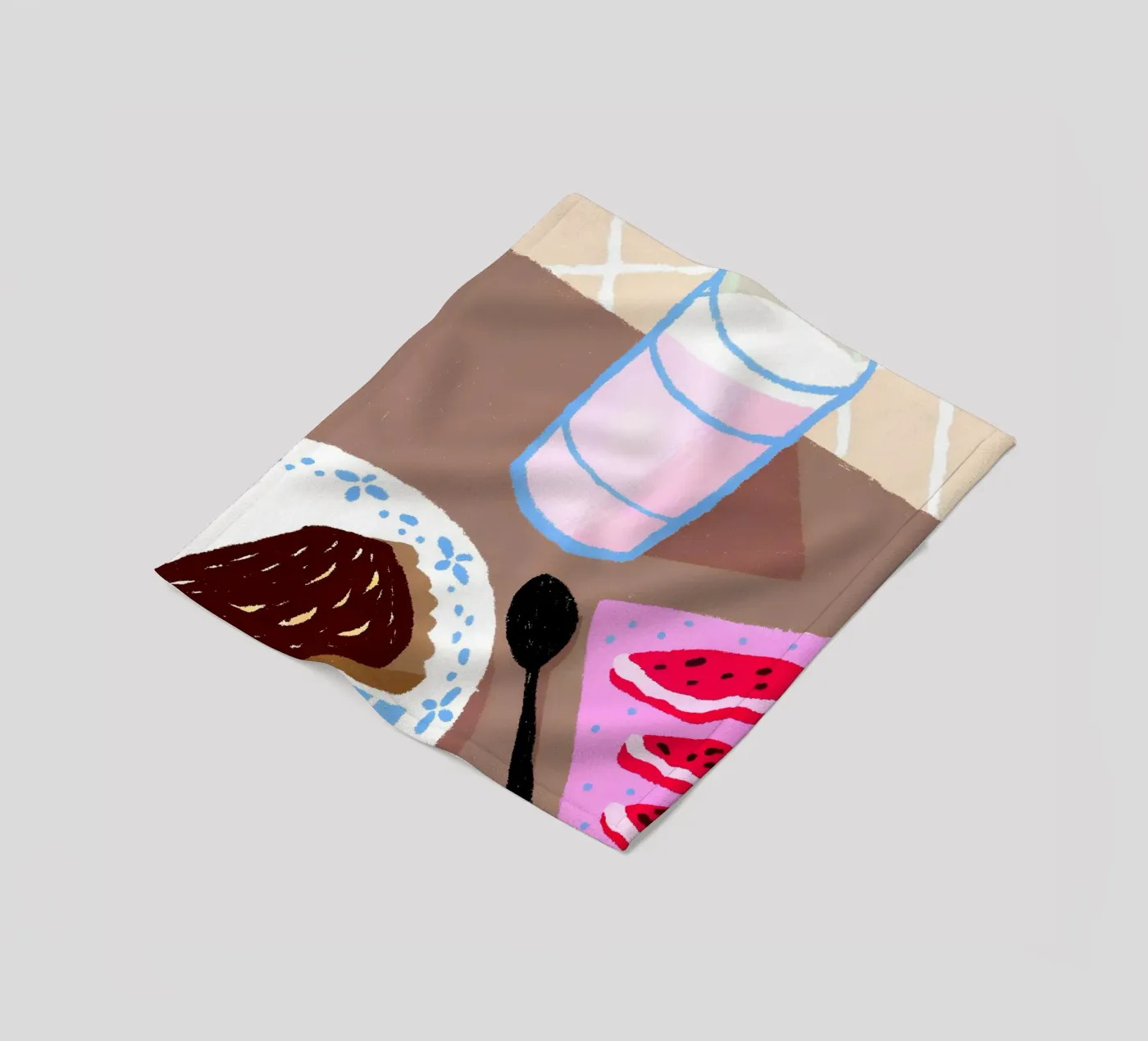 Latte e cibo coperta in pile da PERSONAL TOUCH