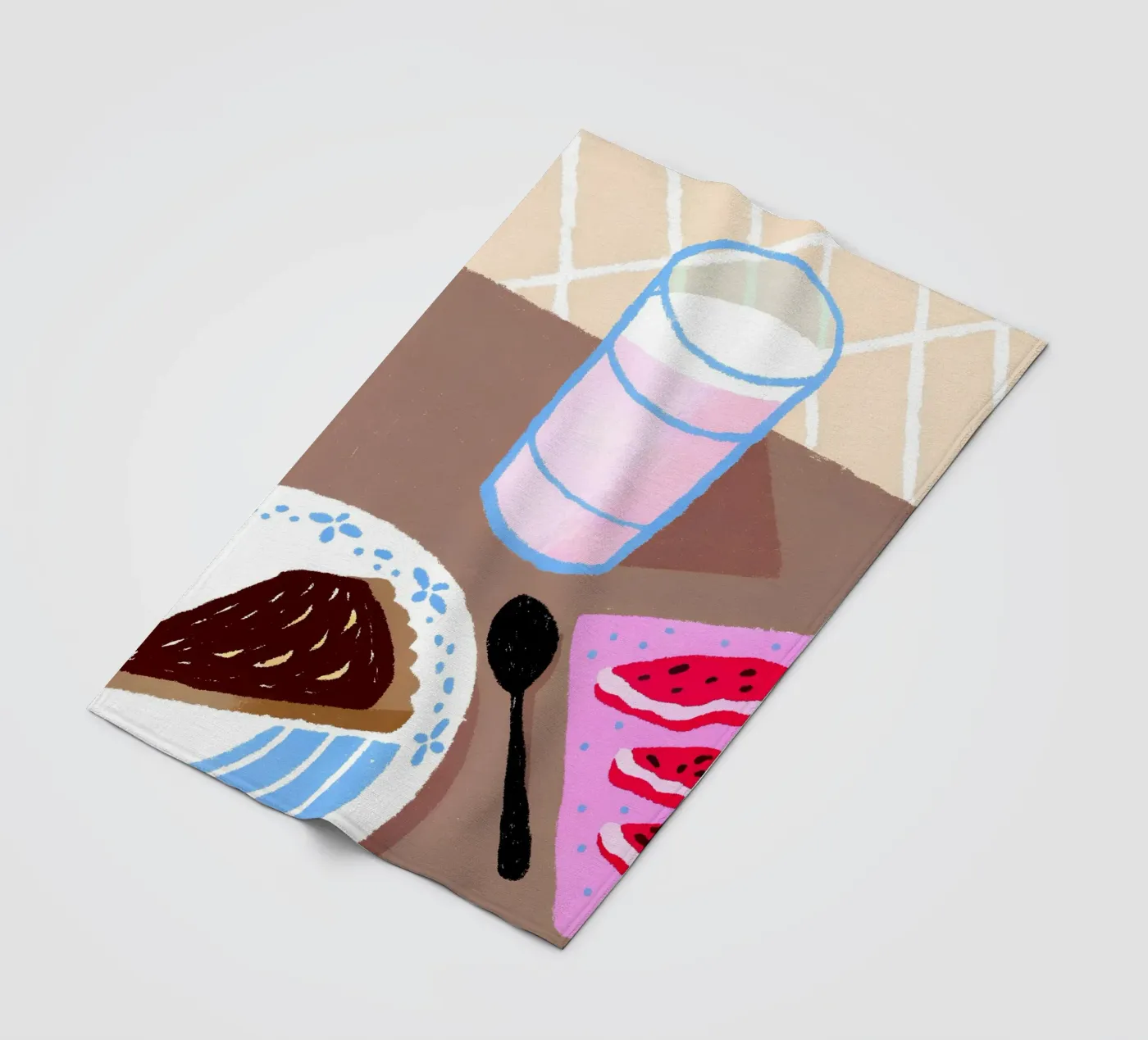 Latte e cibo coperta in pile da PERSONAL TOUCH