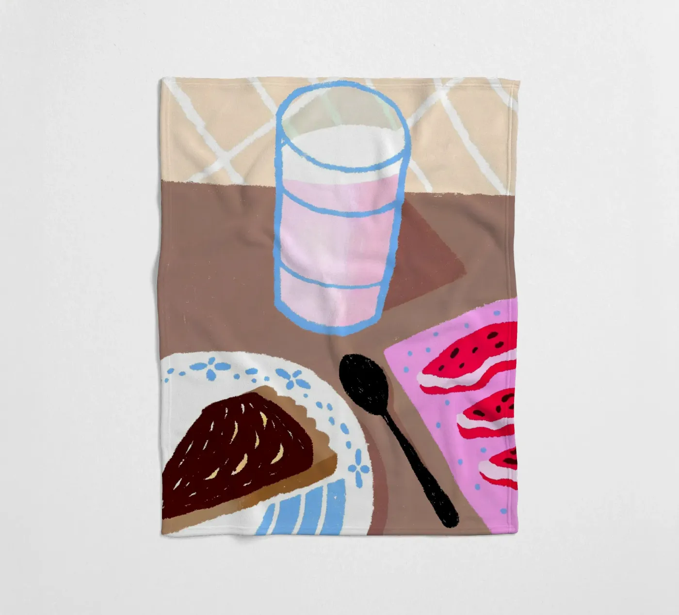 Latte e cibo coperta in pile da PERSONAL TOUCH