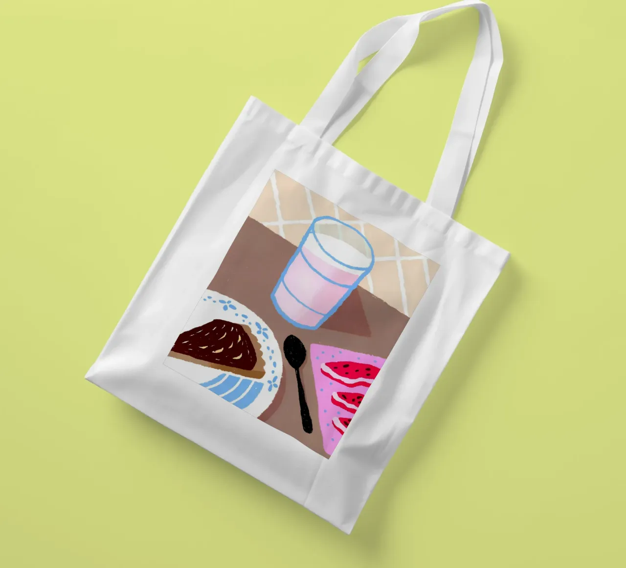 Latte e cibo borsa in juta da PERSONAL TOUCH