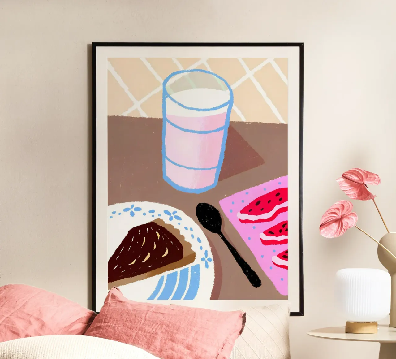 Latte e cibo poster da PERSONAL TOUCH