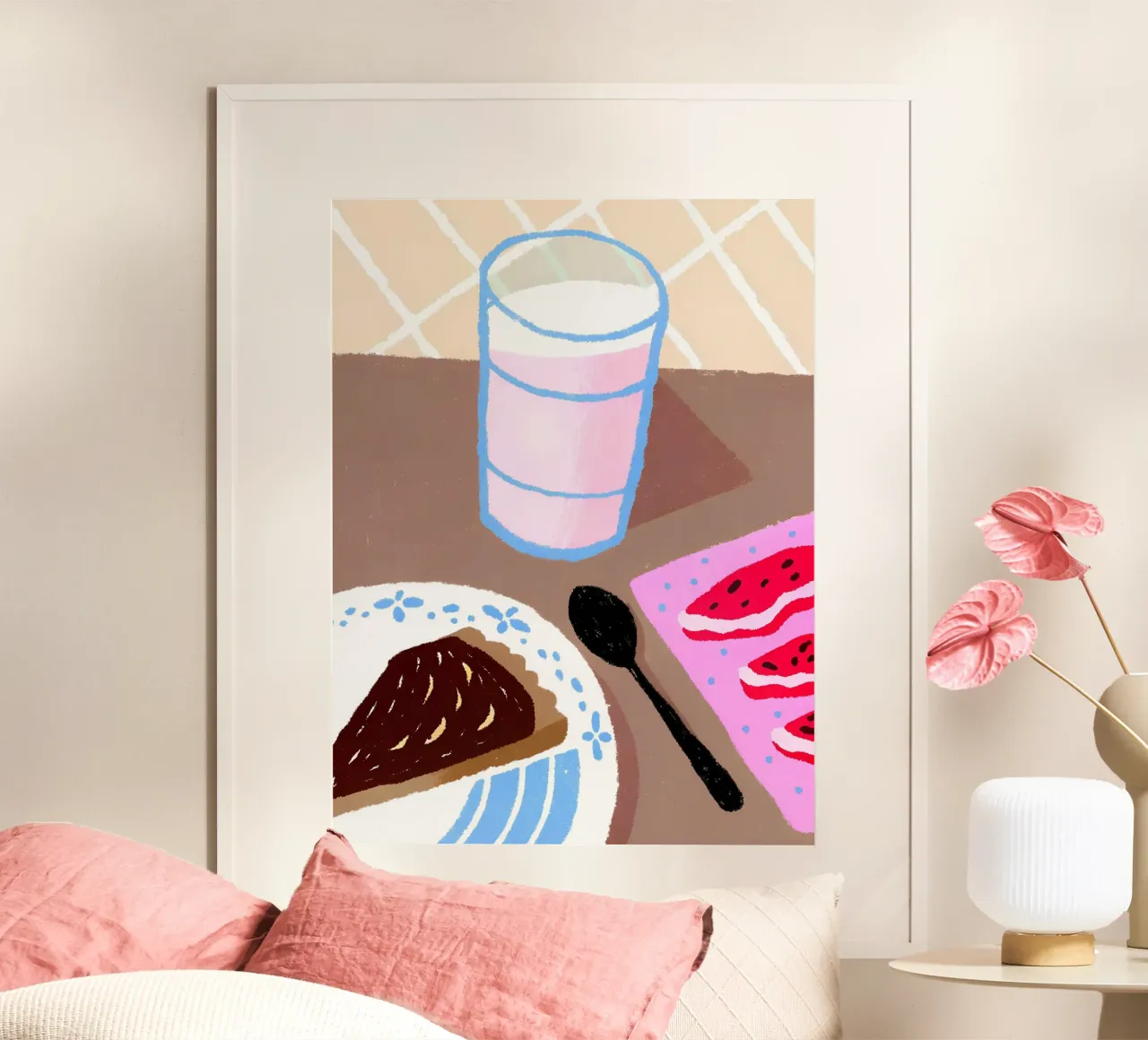 Latte e cibo poster da PERSONAL TOUCH