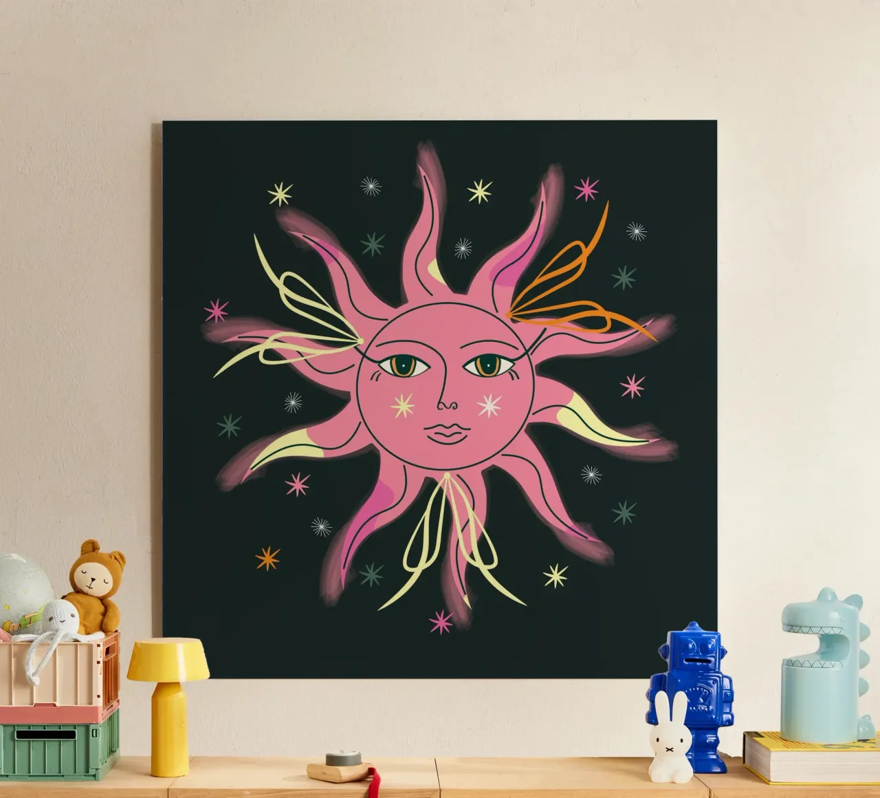 Sunny Sun plexiglass da Silvie Illustration