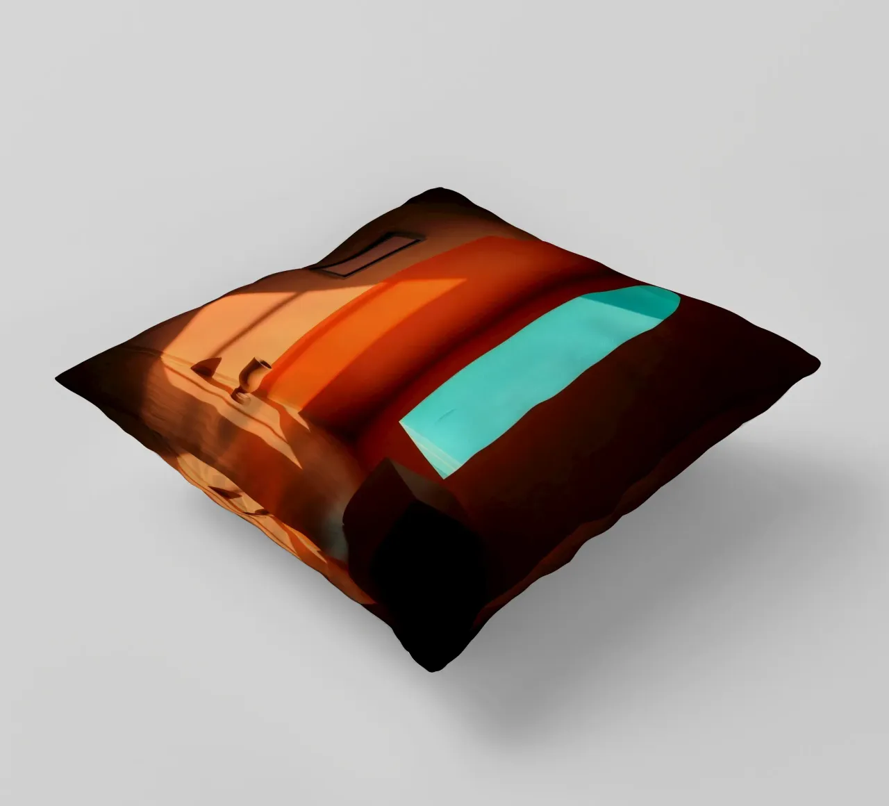 sunlight creating patterns in an artistically designed room decorative cushion by DesignDoodle