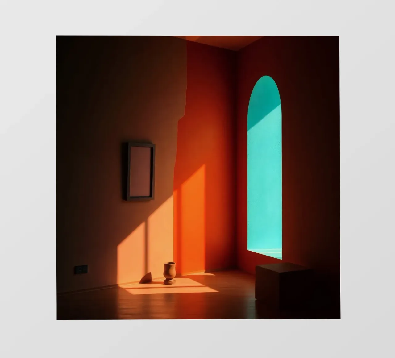 sunlight creating patterns in an artistically designed room pvc cover by DesignDoodle