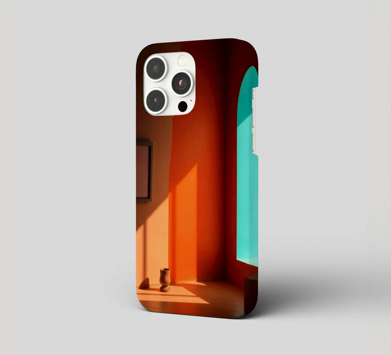 sunlight creating patterns in an artistically designed room iphone case by DesignDoodle